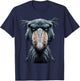 Majestic Shoebill Storks Portrait T-Shirt - T-Shirt | Navy
