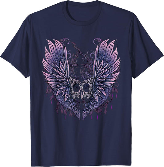 Goth Fairycore Aesthetic gothic fairy Aesthetic T-Shirt - T-Shirt | Navy