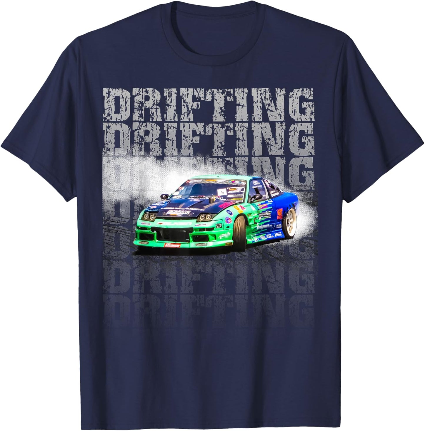 Drifting Car Life Women's Black Drifting T-Shirt - T-Shirt | Navy