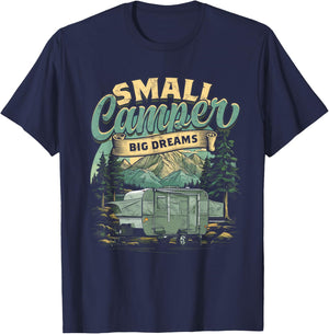 Pop Up Camping Pop Up Trailer Pop Up Camper T-Shirt - T-Shirt | Navy
