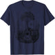 Acoustic Guitar With Plants And Trees Guitarist T-Shirt - T-Shirt | Navy