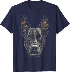 Belgian Malinois Dog Graphic Pet Art Belgian Malinois Women Kids T-Shirt - T-Shirt | Navy