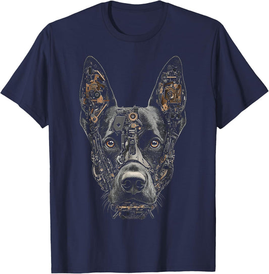 Belgian Malinois Dog Graphic Pet Art Belgian Malinois Women Kids T-Shirt - T-Shirt | Navy