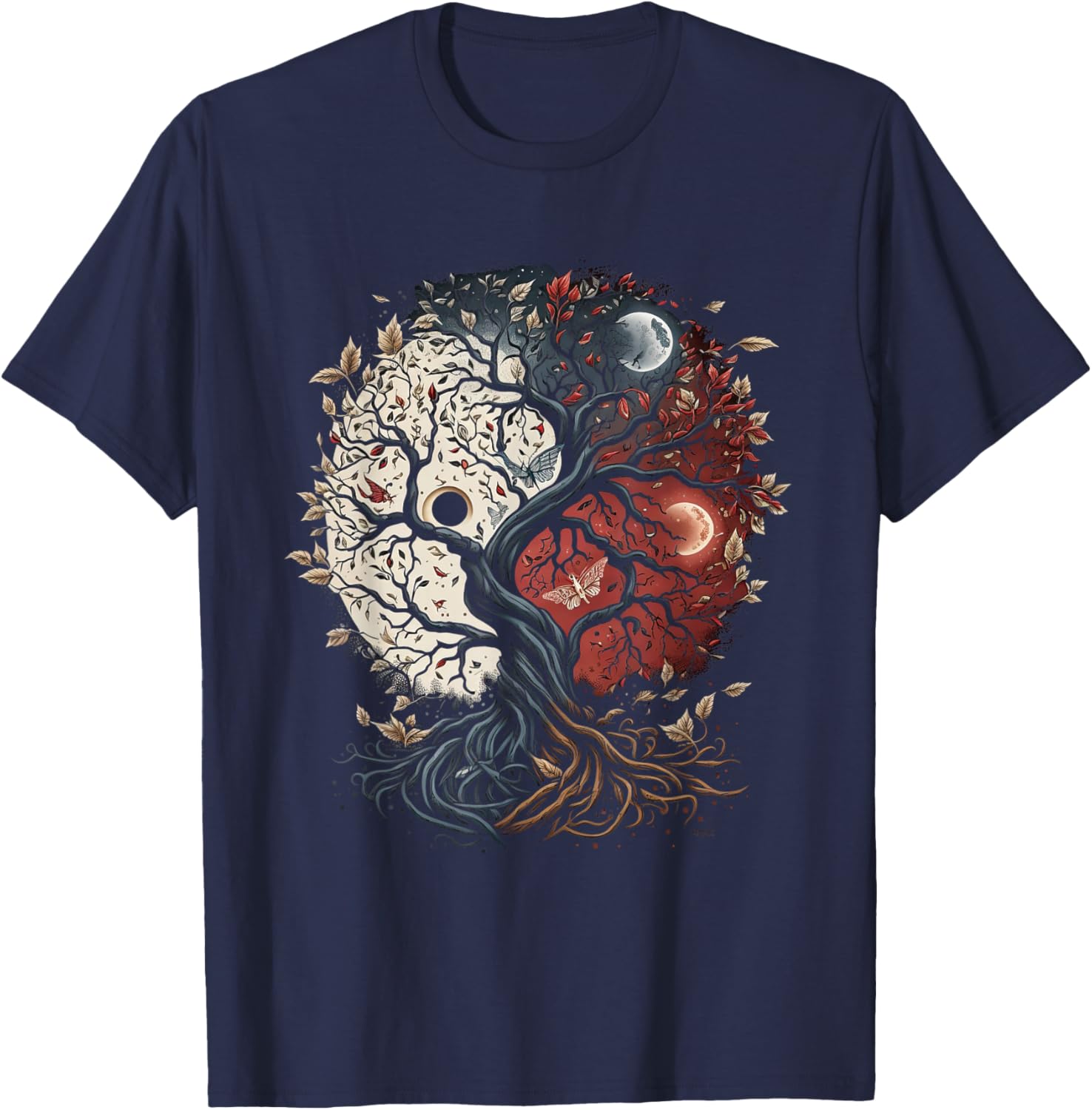 Tree of Life Viking Midgard Thor Walhalla T-Shirt - T-Shirt | Navy