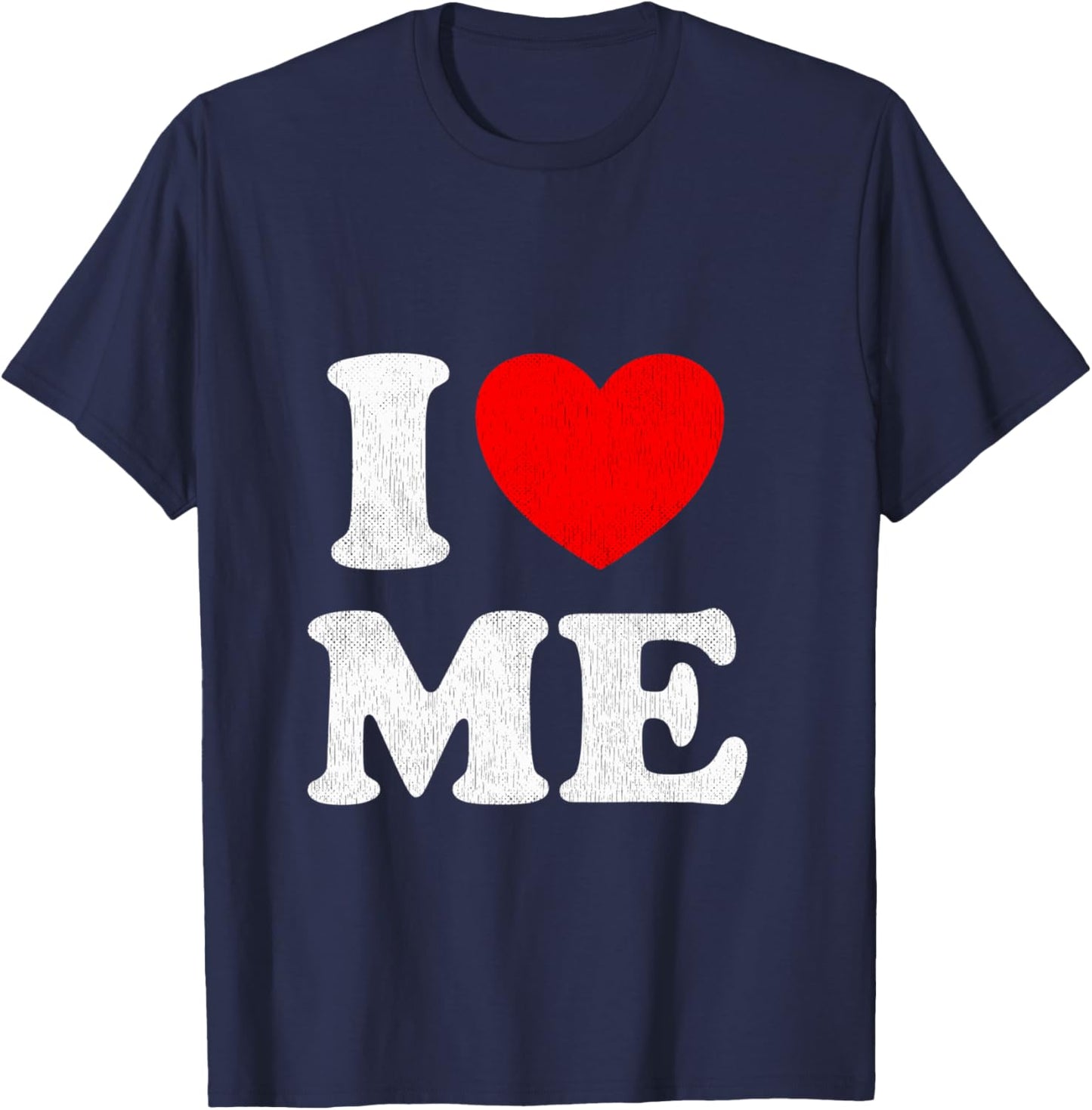 I Love Me Y2K Joke I Heart Me Love Myself Maine Manche Longue T-Shirt - T-Shirt | Navy
