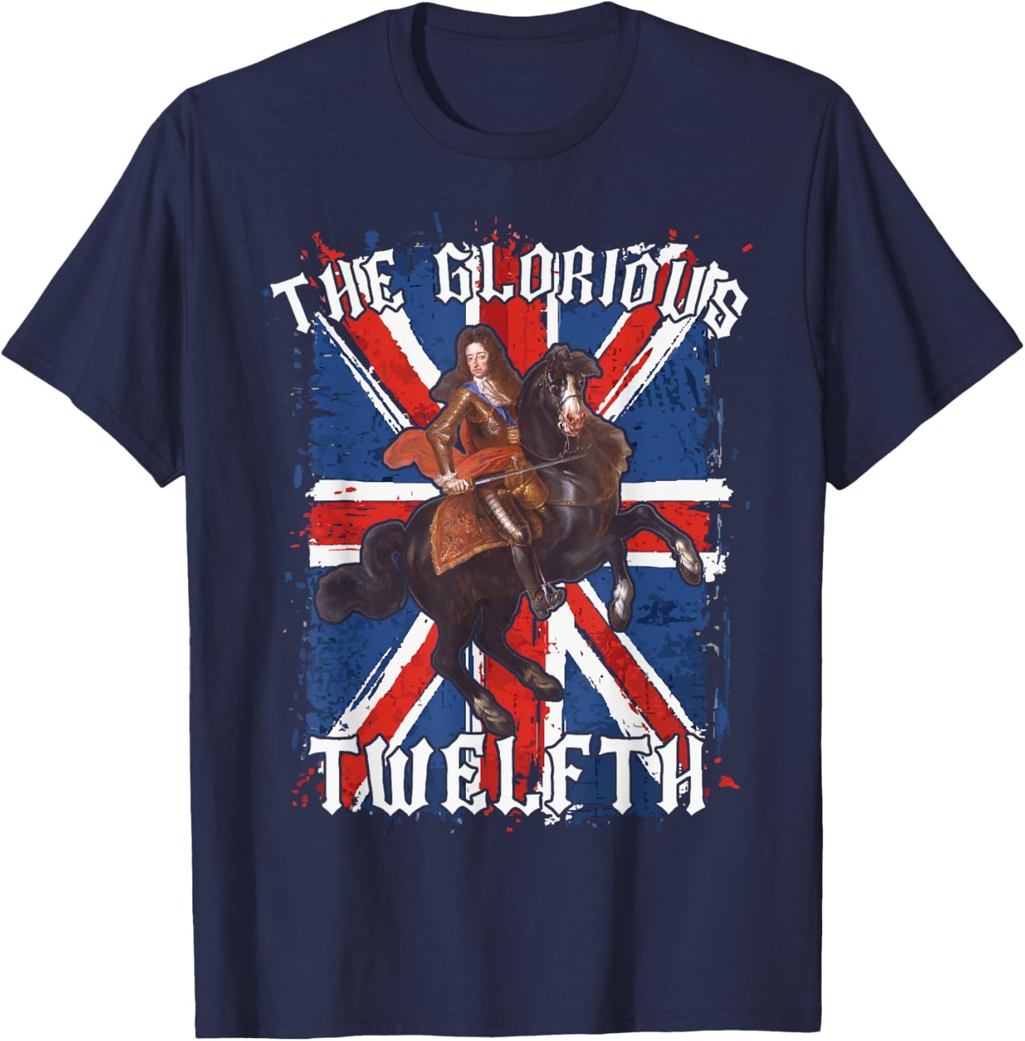 Glorious Twelfth King William of Orange kids shirt Orangemen T-Shirt - T-Shirt | Navy