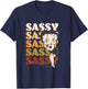 Betty Boop Sassy Sassy Babe Classic Vintage Poster T-Shirt - T-Shirt | Navy
