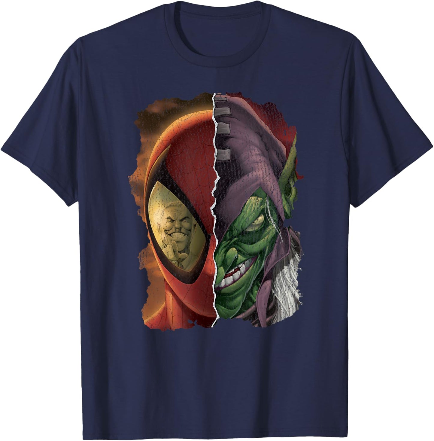 Marvel Spider-Man vs. Green Goblin T-Shirt - T-Shirt | Navy