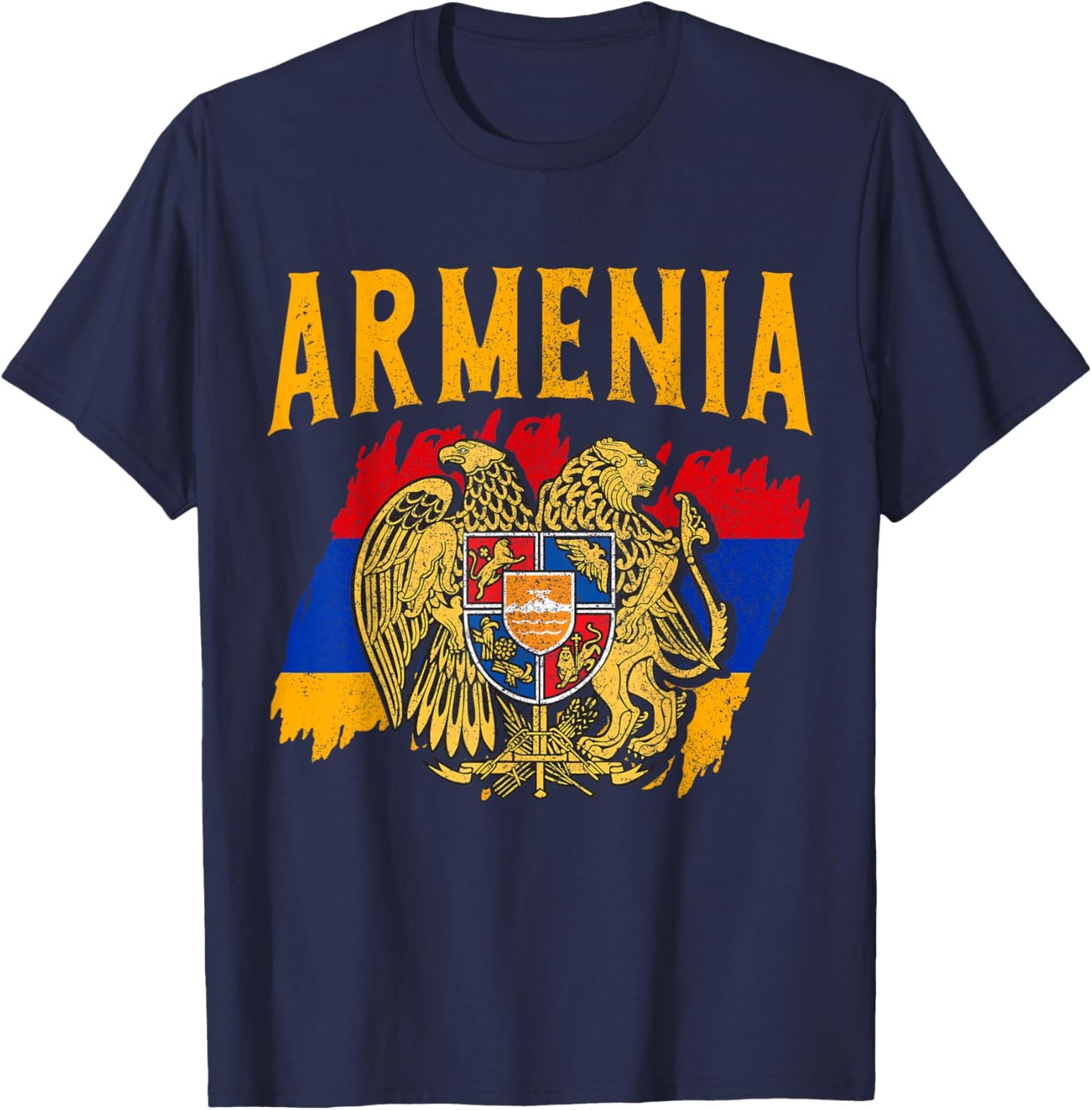Armenia Pride Armenian Flag Roots Heritage T-Shirt - T-Shirt | Navy