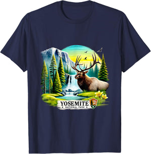 Travel 2026 Yosemite Road Trip Family National Park T-Shirt - T-Shirt | Navy