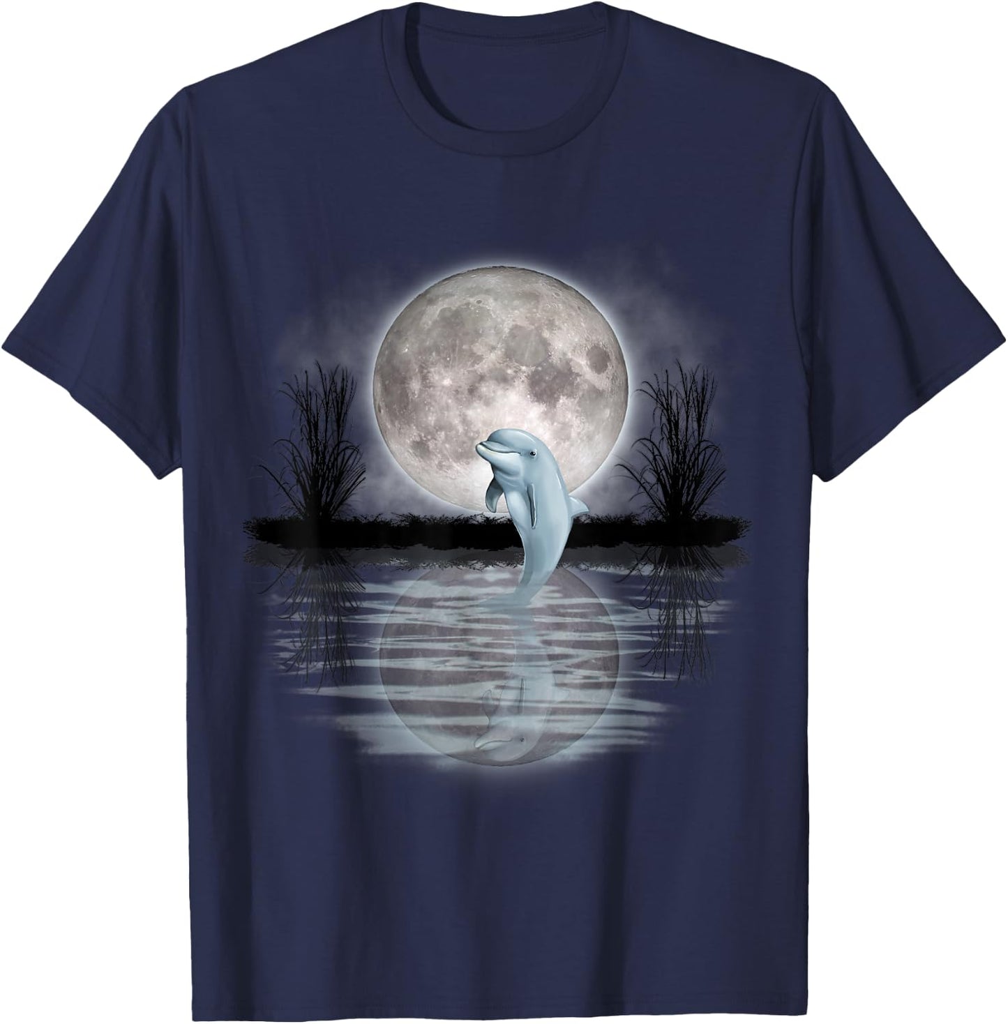 Save the Dolphin Dolphin Gift Girls Women T-Shirt - T-Shirt | Navy