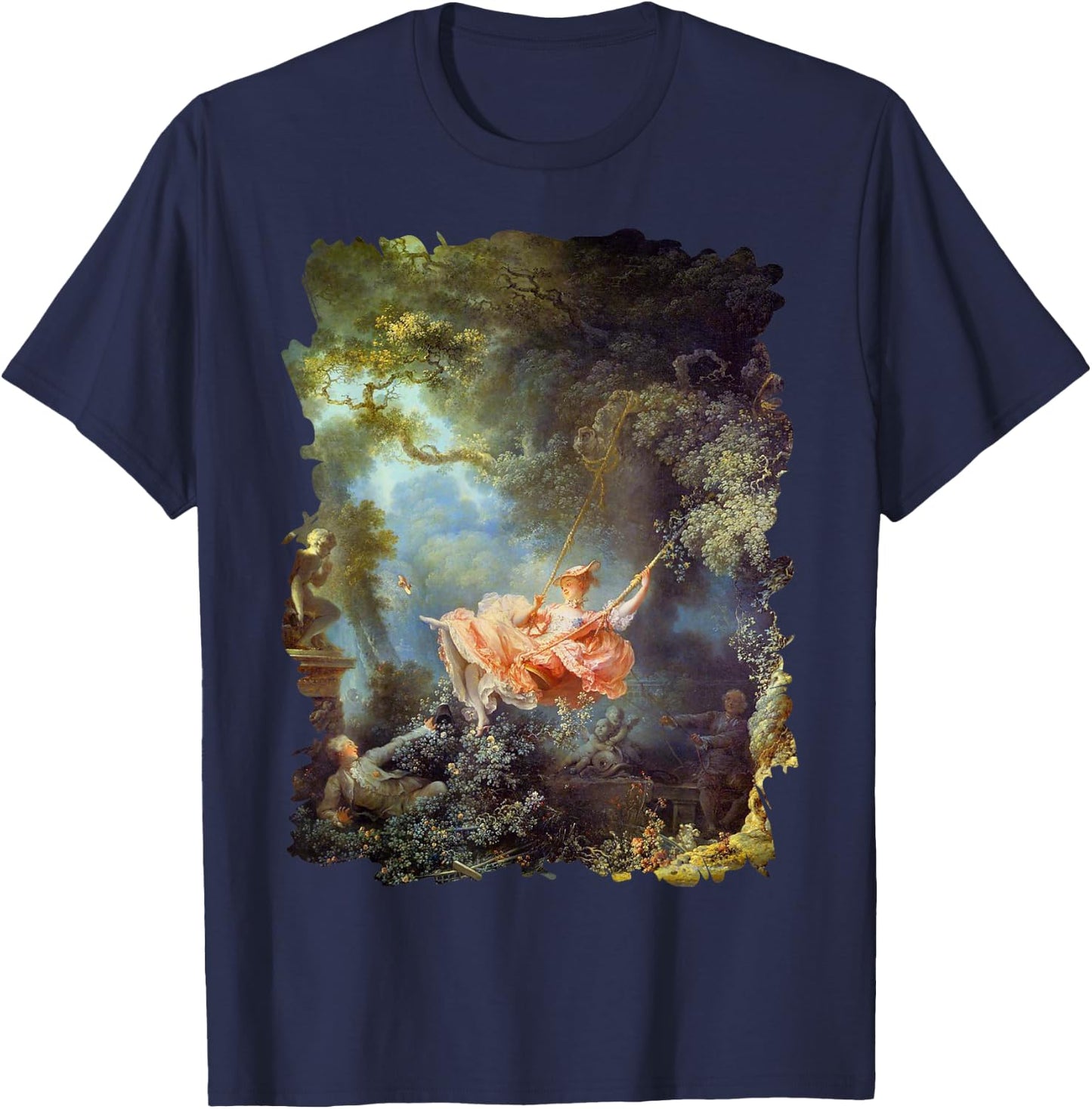 The happy accidents of the swinging famous painting T-Shirt - T-Shirt | Navy