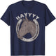 Funny Horse Hay Saying | Equestrian Lover Vintage Graphic T-Shirt - T-Shirt | Navy