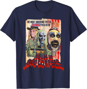 Rob Zombie – Pulp Poster , Black, S T-Shirt - T-Shirt | Navy