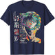 Anime Manga Motif Mandala Artwork Anime T-Shirt - T-Shirt | Navy