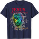 Vintage Image of Jesus Christ The Way The Truth And The Life T-Shirt - T-Shirt | Navy