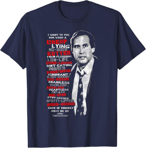 Christmas Vacation Profanities Small T-Shirt - T-Shirt | Navy