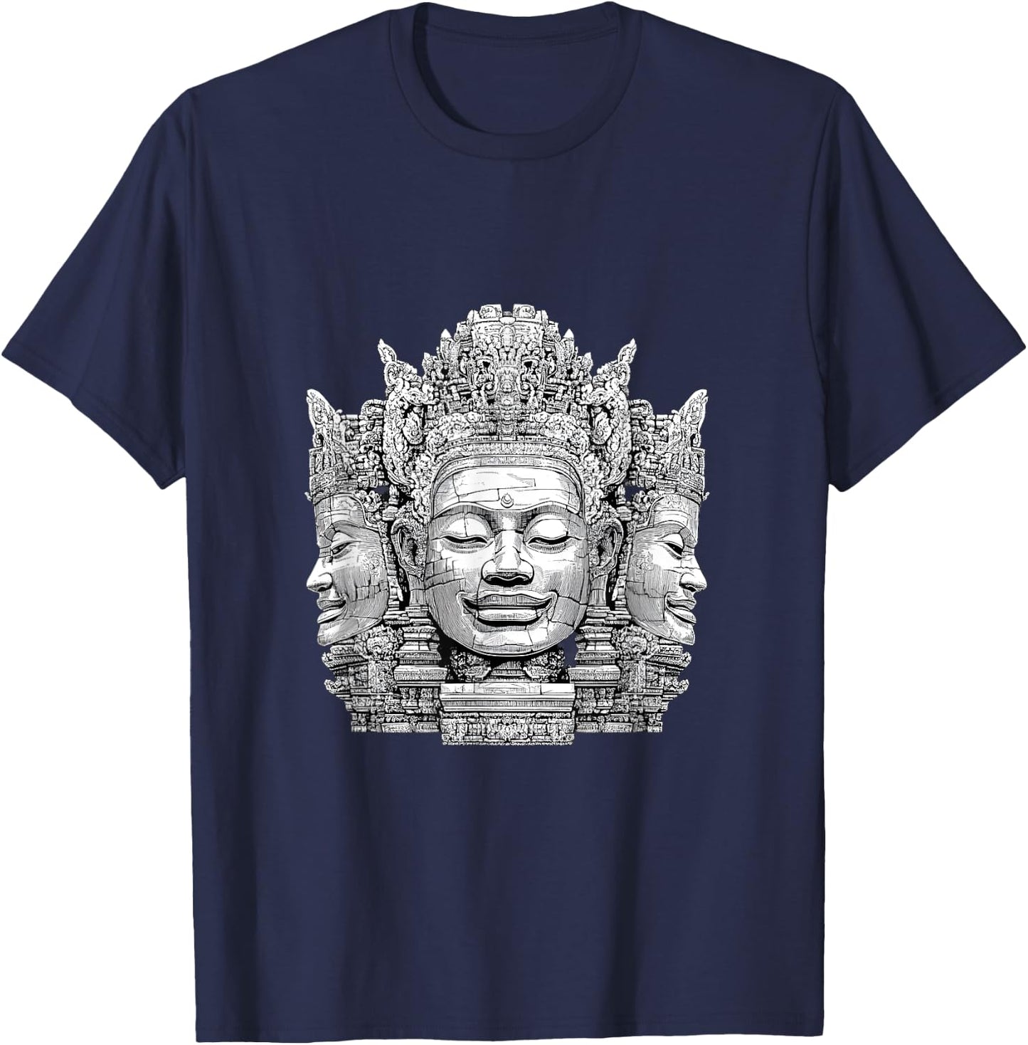 Angkor Wat Cambodia - Explore Ancient Temples T-Shirt - T-Shirt | Navy