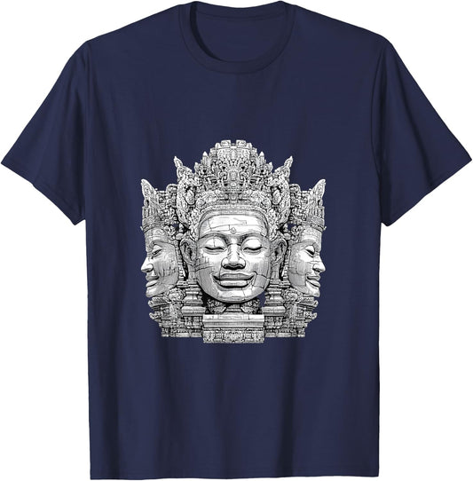 Angkor Wat Cambodia - Explore Ancient Temples T-Shirt - T-Shirt | Navy