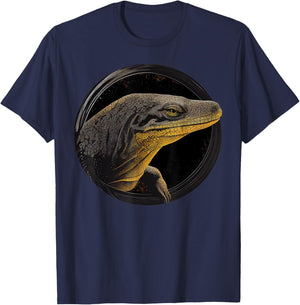 Comodo Dragon Animal Lover Wildlife Comodo Dragons T-Shirt - T-Shirt | Navy