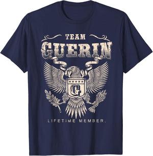 Team GUERIN Lifetime Member Last Name T-Shirt - T-Shirt | Navy
