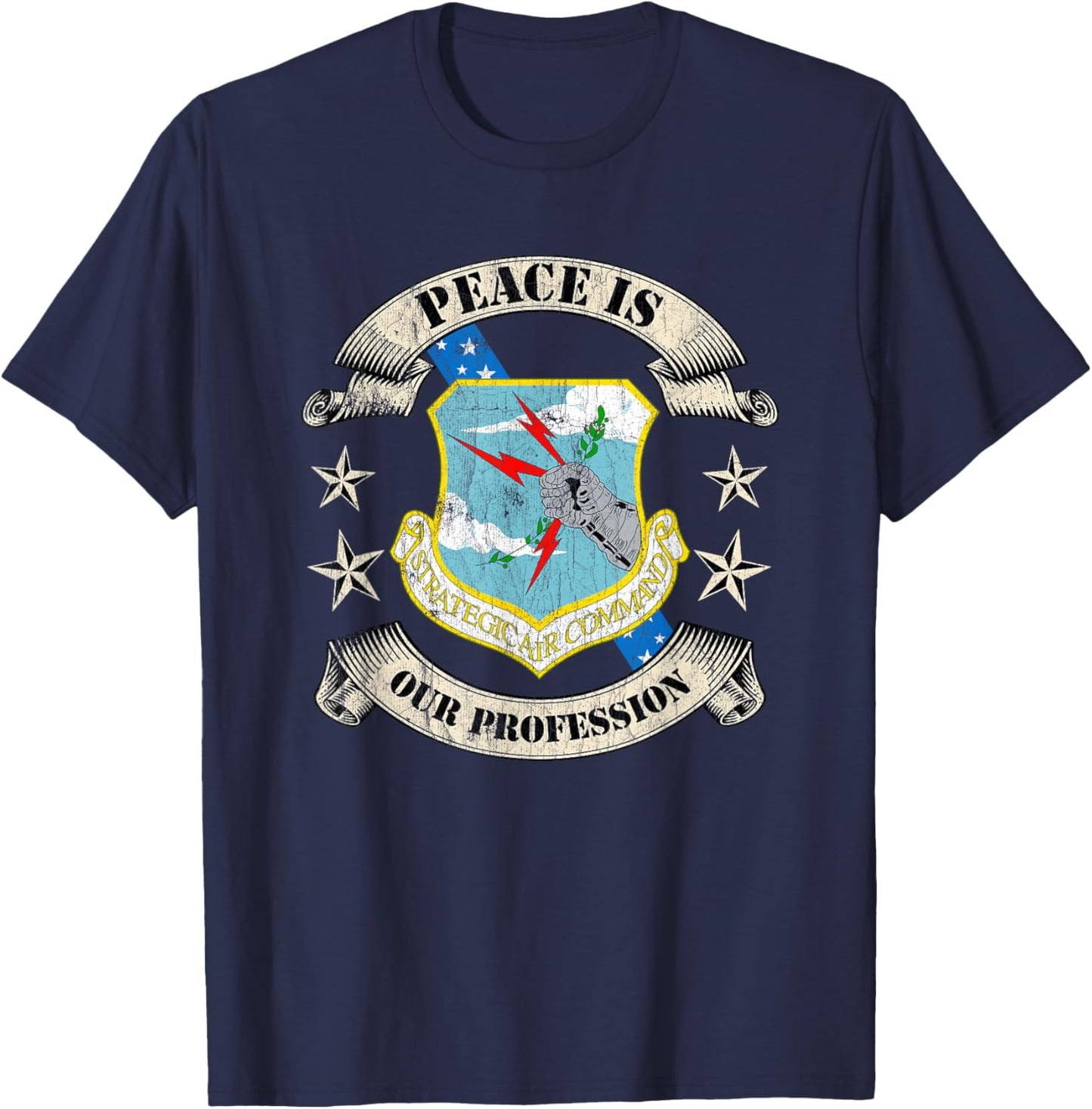 Strategic Air Command SAC Veteran Gifts T-Shirt - T-Shirt | Navy