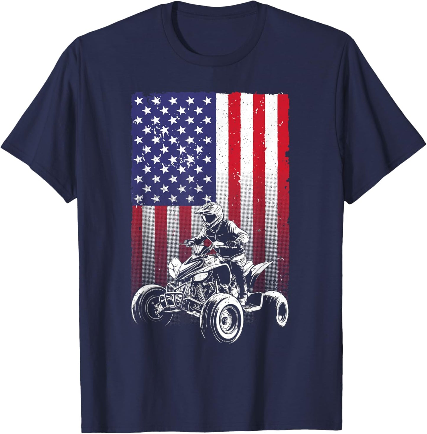 Cool ATV Design Women Off Road Mud Dirt 4 Wheeler T-Shirt - T-Shirt | Navy
