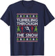 Handstand Santa Gymnastics Merry Flippin Christmas Gymnast T-Shirt - T-Shirt | Navy