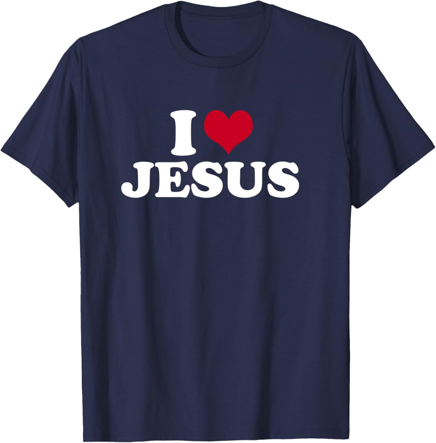 I Love Jesus T-Shirt - T-Shirt | Navy