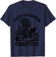 Just One Last Chapter Gift Reading Skeleton Gothic T-Shirt - T-Shirt | Navy