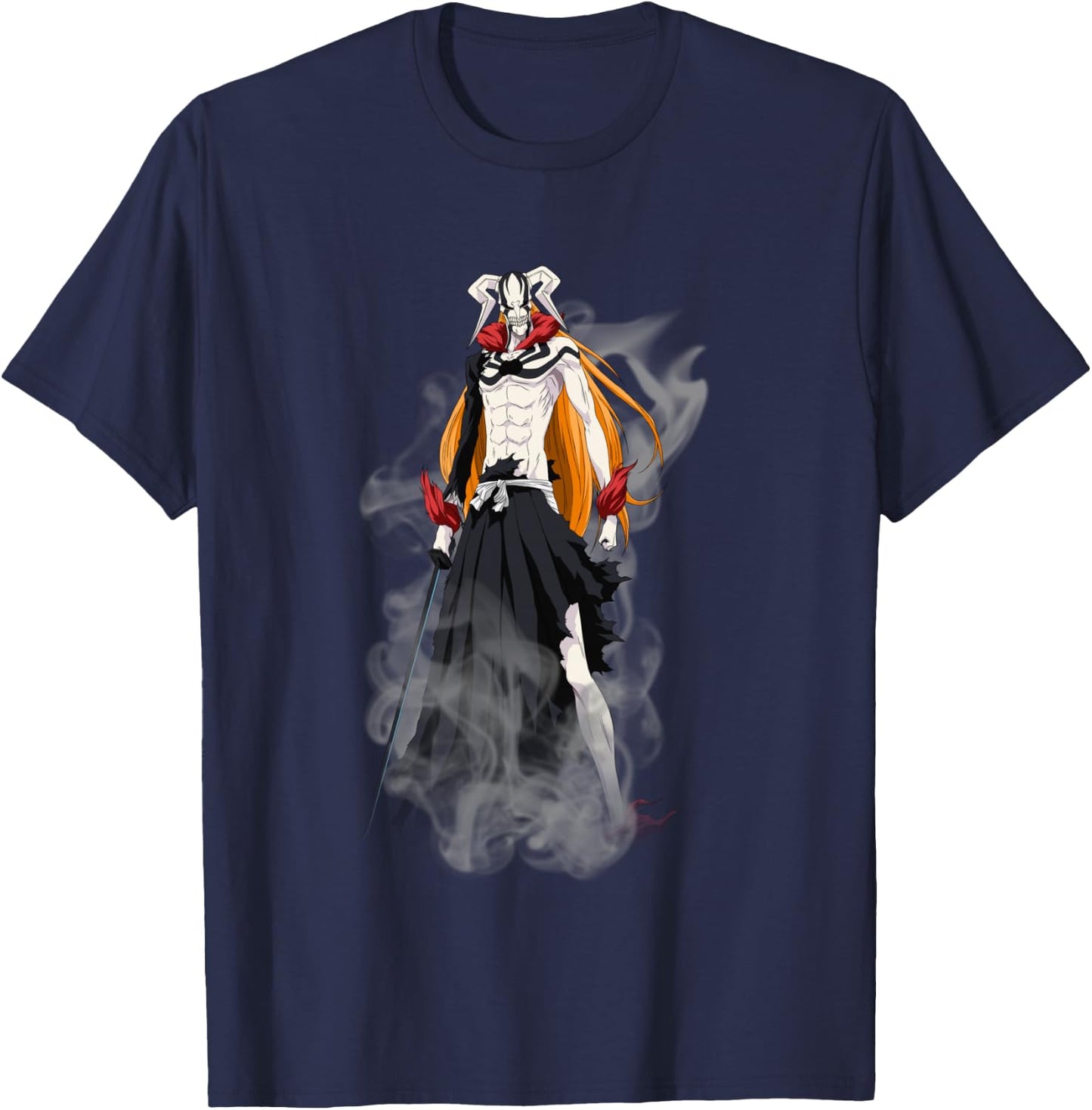Bleach New Hollow Ichigo Creepy Form Anime T-Shirt - T-Shirt | Navy