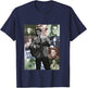 Elvisly Yours Elvis Presley Anzug im Vintage-Stil Langarmshirt T-Shirt - T-Shirt | Navy