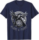 Odin Ravens Huginn & Muninn Vegvisir Vikings Myth , Black, S T-Shirt - T-Shirt | Navy