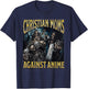 Christian Moms Against Anime Funny Hard Skeleton Meme T-Shirt - T-Shirt | Navy