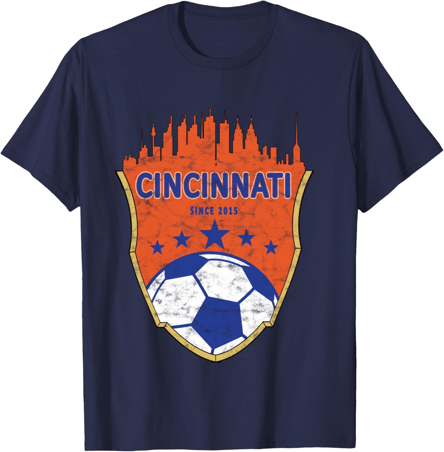 Cincinnati Soccer Shirt T-Shirt - T-Shirt | Navy