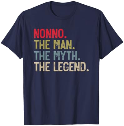 Nonno the Man the Myth the Legend Father's Day for Grandpa T-Shirt - T-Shirt | Navy
