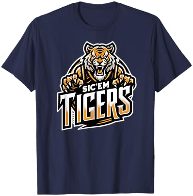 Trinity Love Clothing Co. Broken Arrow Sic'em Tigers T-Shirt - T-Shirt | Navy