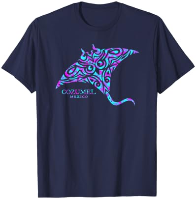 Cozumel Mexico Stingray Boys Girls Souvenir T-Shirt - T-Shirt | Navy