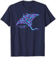 Cozumel Mexico Stingray Boys Girls Souvenir T-Shirt - T-Shirt | Navy