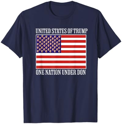 United States of Trump One-Nation Under Don Trump Flag 2024 T-Shirt - T-Shirt | Navy