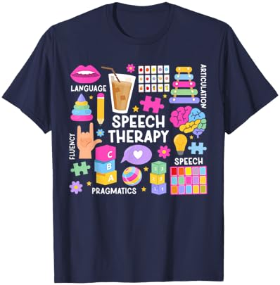 Speech Therapy SLP Speech Language Pathologist T-Shirt - T-Shirt | Navy