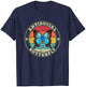Antisocial Butterfly Vintage Retro Introvert T-Shirt - T-Shirt | Navy