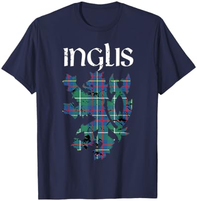 Clan Inglis Tartan Scottish Family Name Scotland Pride T-Shirt - T-Shirt | Navy