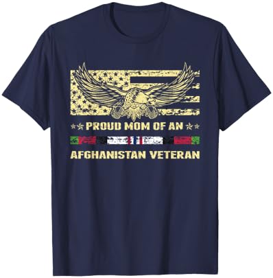 Proud Mom Of an Afghanistan Veteran Military Vet's Mother T-Shirt - T-Shirt | Navy