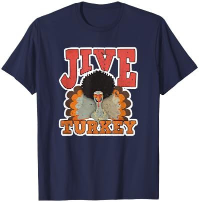 Jive Turkey - Retro 1970s Gifts - Vintage 70s Thanksgiving T-Shirt - T-Shirt | Navy