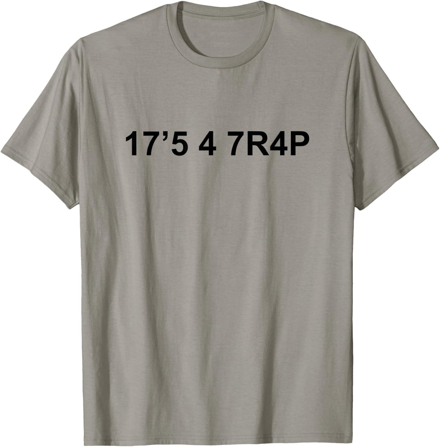 17'5 4 7R4P / It's A Trap With Numbers T-Shirt - T-Shirt | Sand