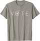 Blue Vote | Red Vote | Women Men 2024 Election T-Shirt - T-Shirt | Sand
