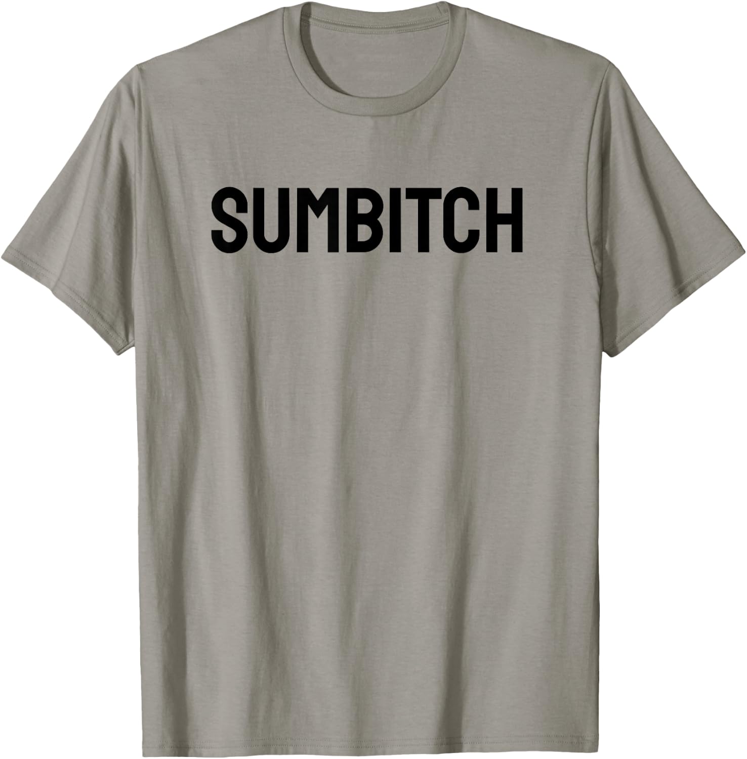 Sumbitch Women's Classic Fit Cotton Polyester Blend White Small Short Sleeve T-Shirt - T-Shirt | Sand