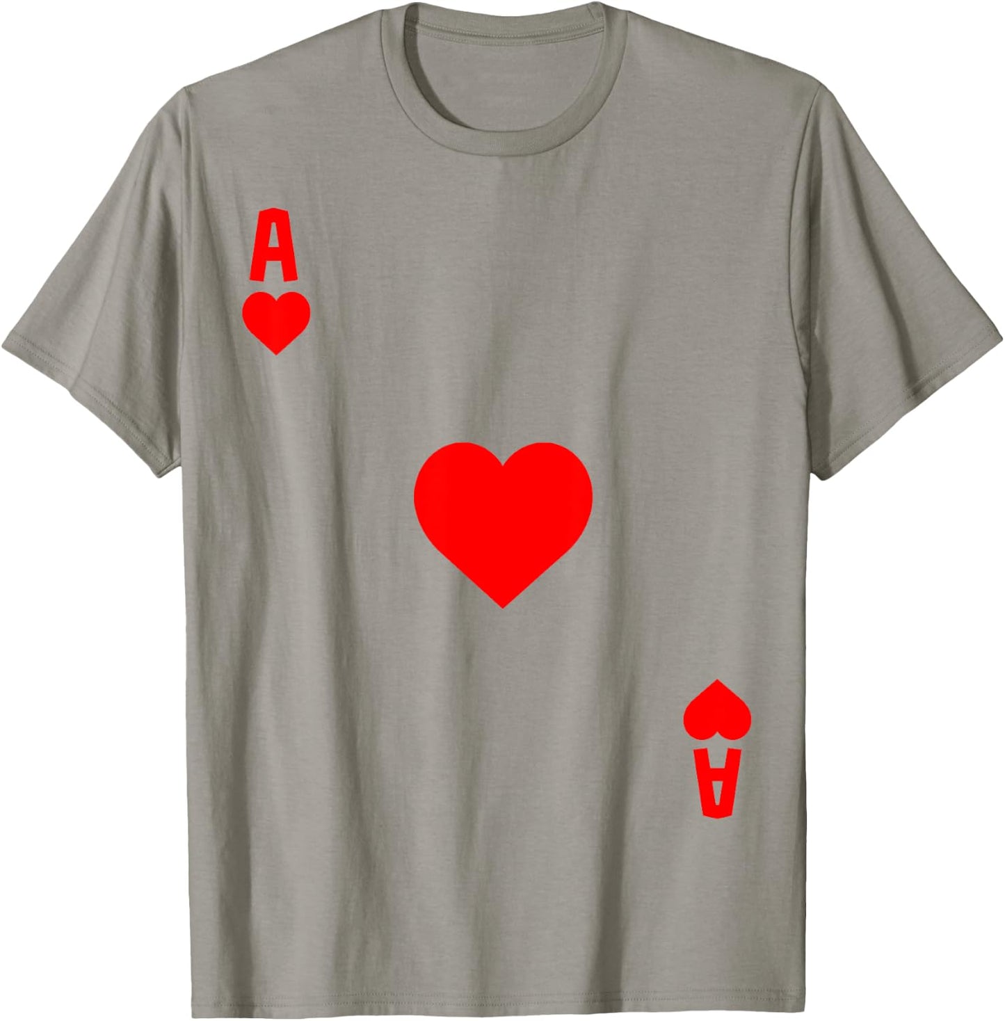 Ace of Hearts Cards Deck Halloween Costume T-Shirt - T-Shirt | Sand