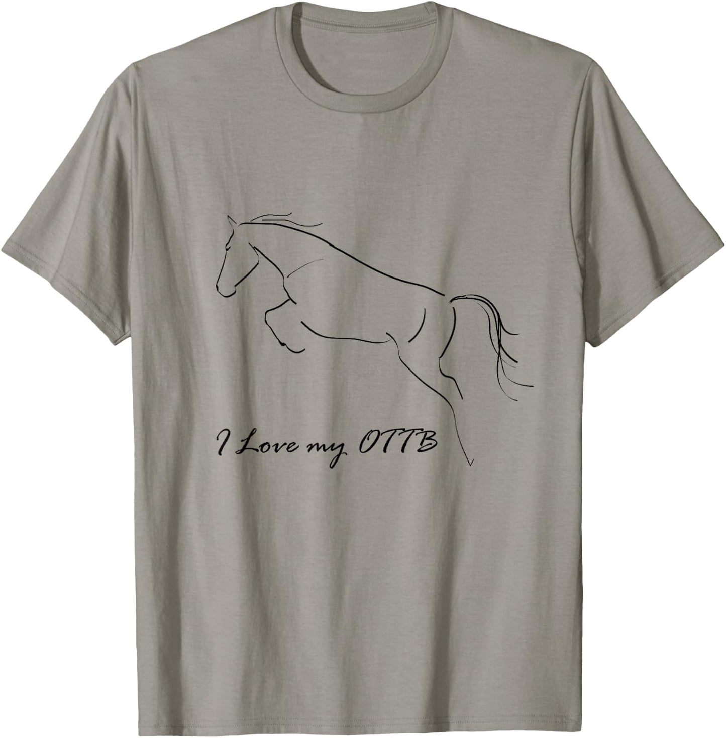 I Love My OTTB Calligraphy T-Shirt - T-Shirt | Sand